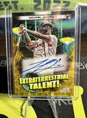 Michael Harris II [Gold Interstellar] #ETA-MH Baseball Cards 2023 Topps Cosmic Chrome Extraterrestrial Talent Autographs Prices