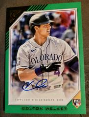 Colton Welker [Green] Baseball Cards 2022 Topps Gallery Rookie Autographs Prices