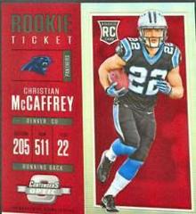 Christian McCaffrey [Autograph Red] Football Cards 2017 Panini Contenders Optic Prices