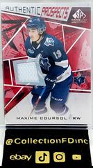 Maxime Coursol [Red Jersey] Hockey Cards 2021 SP Game Used CHL Prices