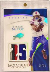 LeSean McCoy Football Cards 2017 Panini Immaculate Collection Prices