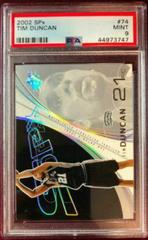Tim Duncan Basketball Cards 2002 Spx Prices