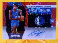 Olivier-Maxence Prosper [Red] #31 Basketball Cards 2023 Panini Prizm Fast Break Rookie Autograph Prices