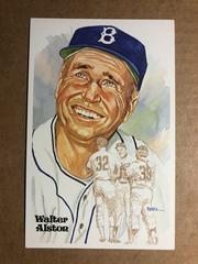 Walter Alston #181 Baseball Cards 1983 Perez Steele HOF Postcard Prices