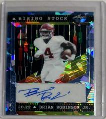 Brian Robinson Jr. [Pink] #RS-BRJ Football Cards 2022 Leaf Valiant Autographs Rising Stock Prices