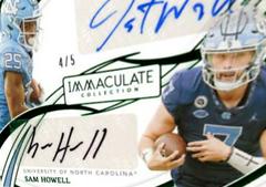 Javonte Williams, Sam Howell [Emerald] Football Cards 2022 Panini Immaculate Collegiate Dual Autographs Prices