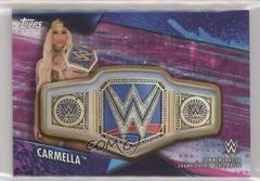 Carmella [Pink] Wrestling Cards 2020 Topps WWE Women's Division Championship Plate Patch Prices