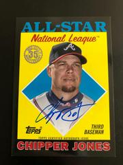 Chipper Jones [Black] Baseball Cards 2023 Topps 1988 All Star Autographs Prices