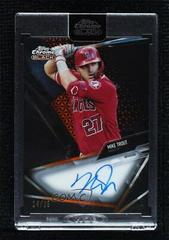 Mike Trout [Orange Refractor] #CBA-MT Baseball Cards 2021 Topps Chrome Black Autographs Prices