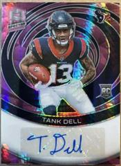 Tank Dell #7 Football Cards 2023 Panini Spectra Rookie Autograph Neon Pink Prices