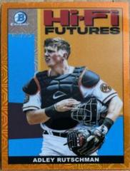 Adley Rutschman [Orange Refractor Mega Box Mojo] #HIFI-3 Baseball Cards 2022 Bowman Hi Fi Futures Prices