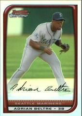 Adrian Beltre [Refractor] #27 Baseball Cards 2008 Bowman Chrome Prices
