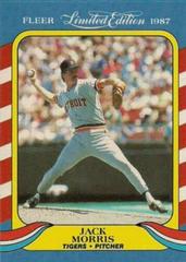 Jack Morris Baseball Cards 1987 Fleer Limited Edition Prices