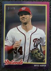 Bryce Harper [Purple] Baseball Cards 2018 Topps on Demand Inspired By 1978 Prices
