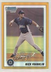 Nick Franklin [Gold Refractor Autograph] #BCP103 Baseball Cards 2010 Bowman Chrome Prospects Prices