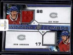 Jeff Petry, Josh Anderson Hockey Cards 2021 SPx Winning Combos Prices