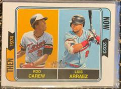 Luis Arraez, Rod Carew #TAN-3 Baseball Cards 2023 Topps Heritage Then and Now Prices