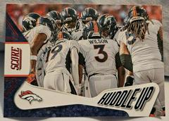 Denver Broncos [Red] #11 Football Cards 2023 Panini Score Huddle Up Prices