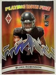 Bijan Robinson [Silver] #PWF-3 Football Cards 2023 Panini Phoenix Playing with Fire Prices