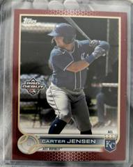 Carter Jensen [Red] Baseball Cards 2022 Topps Pro Debut Prices