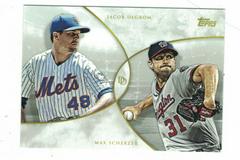 Jacob DeGrom, Max Scherzer Baseball Cards 2019 Topps on Demand Dynamic Duals Prices