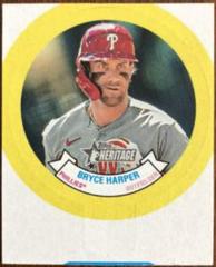 Bryce Harper #11 Baseball Cards 2022 Topps Heritage 1973 Candy Lids Prices