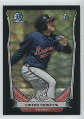 Victor Caratini [Black Wave Refractor] #BCP90 Baseball Cards 2014 Bowman Chrome Prospects Prices