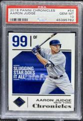 Aaron Judge #54 Baseball Cards 2018 Panini Chronicles Prices