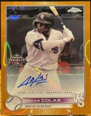 Oscar Colas [Autograph Orange] #PD-153 Baseball Cards 2022 Topps Pro Debut Prices