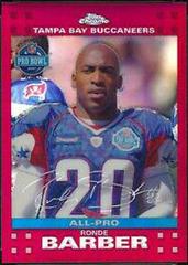Ronde Barber [Red Refractor] #TC105 Football Cards 2007 Topps Chrome Prices