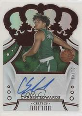 Carsen Edwards [Red] #CR-CEW Basketball Cards 2019 Panini Crown Royale Rookie Autographs Prices