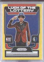 Dereck Lively II [Gold] #8 Basketball Cards 2023 Panini Prizm Luck of the Lottery Prices
