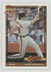 Rene Gonzales #377 Baseball Cards 1991 Topps Desert Shield Prices