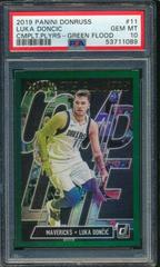 Luka Doncic [Green Flood] Basketball Cards 2019 Panini Donruss Complete Players Prices