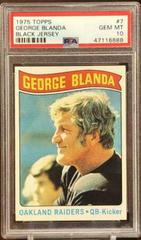 George Blanda [Black Jersey] Football Cards 1975 Topps Prices