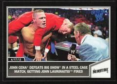 John Laurinaitis Defeats John Cena [Blue] Wrestling Cards 2013 Topps Best of WWE Prices