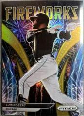 Luis Robert [Gold Prizm] Baseball Cards 2022 Panini Prizm Fireworks Prices