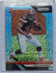 Nick Chubb [Blue Shimmer] #213 Football Cards 2018 Panini Prizm Prices