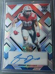 Jeremy Ruckert [Red White Blue Prismatic] #BA-JR4 Football Cards 2022 Leaf Metal Draft Autographs Prices