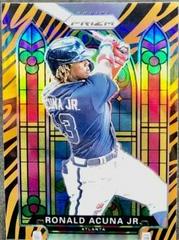 Ronald Acuna Jr. [Tiger Stripes Prizm] #SG-4 Baseball Cards 2021 Panini Prizm Stained Glass Prices