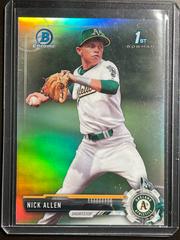Nick Allen [Chrome Refractor] Baseball Cards 2017 Bowman Draft Prices
