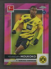 Youssoufa Moukoko [Pink Refractor] Soccer Cards 2021 Topps Chrome Bundesliga Prices