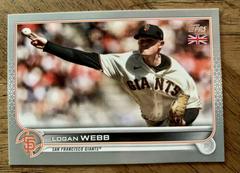 Logan Webb [Platinum] #23 Baseball Cards 2022 Topps UK Edition Prices