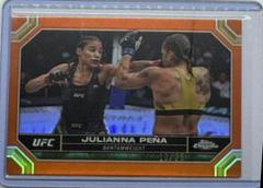 Julianna Pena [Orange Refractor] #102 Ufc Cards 2024 Topps Chrome UFC Prices