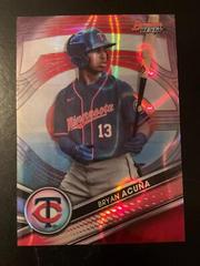 Bryan Acuna [Red Lava] Baseball Cards 2022 Bowman's Best Top Prospects Prices