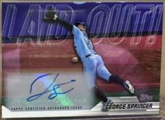 George Springer [Autograph] #LO-8 Baseball Cards 2023 Topps Update Laid Out Prices