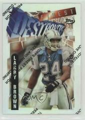 Larry Brown [Refractor] Football Cards 1996 Topps Finest Prices
