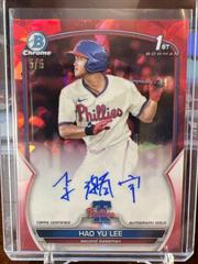 Hao Yu Lee [Red] #BSPA-HL Baseball Cards 2023 Bowman Chrome Sapphire Autographs Prices