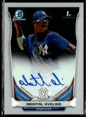 Abiatal Avelino Baseball Cards 2014 Bowman Chrome Autograph Prospects Prices