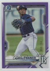 Wander Franco [Purple Refractor] #BCP-240 Baseball Cards 2021 Bowman Chrome Prospects Prices